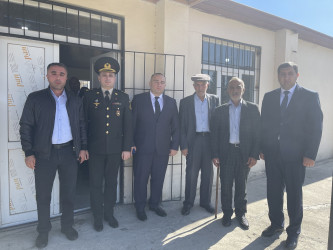 44 günlük Vətən müharibəsində şəhidlik zirvəsinə yüksəlmiş  mayor Mikayılov Azər Əmrah oğlunun və əsgər Həsənli Zərimxan Rafiq oğlunun ildönümü ilə əlaqədar  olaraq ailələri ziyarət edilib.