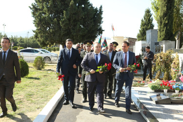 Vətən müharibəsi şəhidləri Məhərrəmli Fuad Füzuli oğlunun və baş leytenant  Məmmədov Cavad Səfiyar oğlunun ildönümü ilə əlaqədar Şəhidlərimizin  məzarları ziyarət edilib,