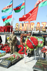 Vətən Müharibəsi şəhidi olan Bayramov Samir Elxan oğlunun doğum günü ilə bağlı anım mərasimi keçirilib