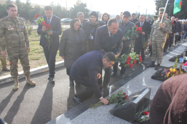 Vətən müharibəsi şəhidləri Məhəmmədli İsmayıl Mahir oğlunun və Əliyev Teymur İman oğlunun ikinci ildönümü məzarları başında qeyd edilib və ailələri ziyarət olunub