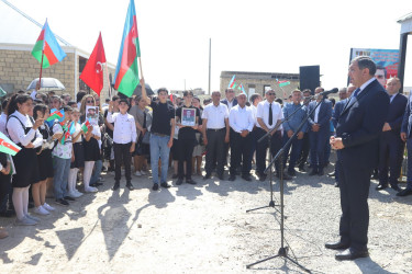 Vətən Müharibəsi Qəhrəmanı Şəhid Anar Əliyev adına inşa edilmiş bulaq kompleksinin açılışı olub. 02.06.2022