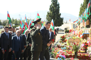 Vətən müharibəsi şəhidləri Məhərrəmli Fuad Füzuli oğlunun və baş leytenant  Məmmədov Cavad Səfiyar oğlunun ildönümü ilə əlaqədar Şəhidlərimizin  məzarları ziyarət edilib,